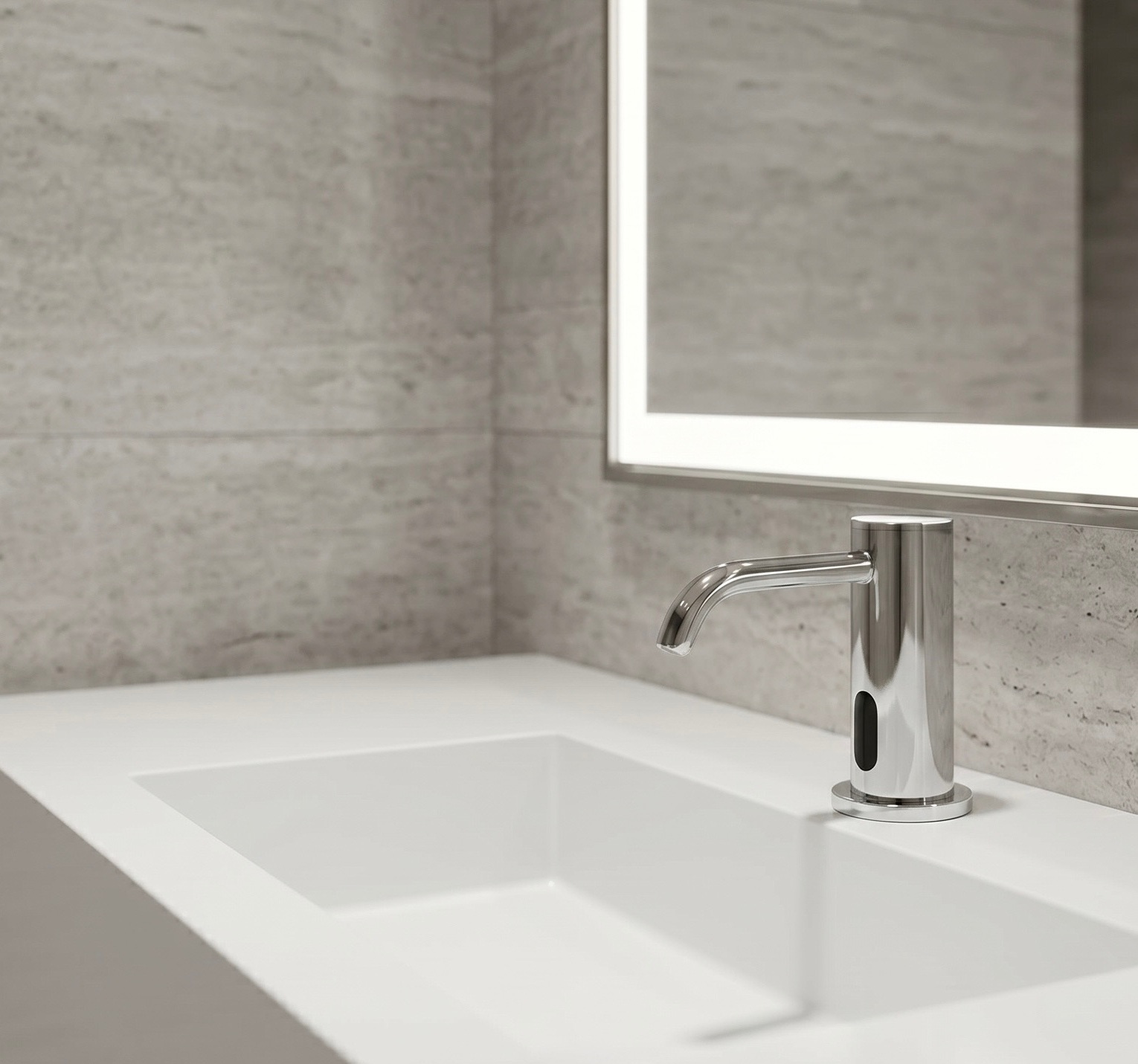 Chrome automatic soap dispenser collection